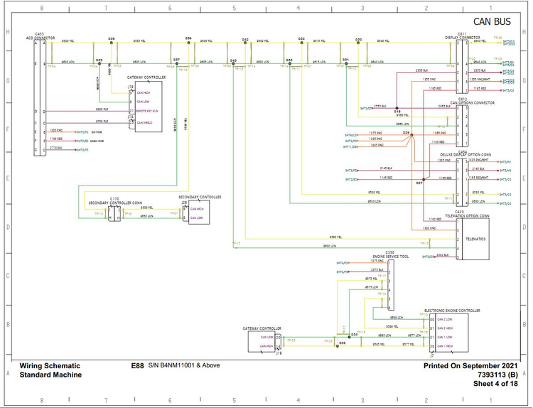 Bobcat Excavator E88 Electrical and Hydraulic Schematic Manual PDF