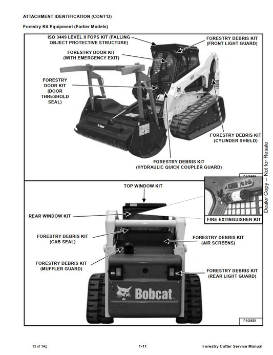 Bobcat Forestry Cutter FRC150 Service Manual PDF