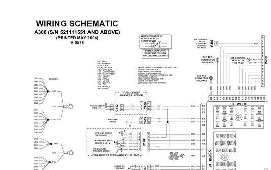 Bobcat A300 Loader Hydraulic & Electrical Schematic Manual PDF