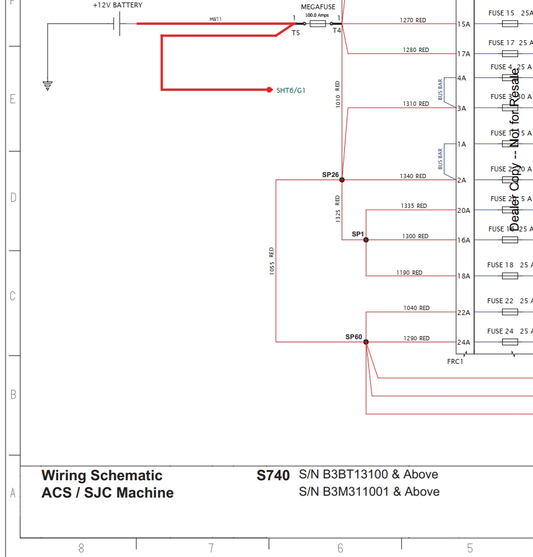 Bobcat S740 Loader Hydraulic & Electrical Schematic Manual PDF