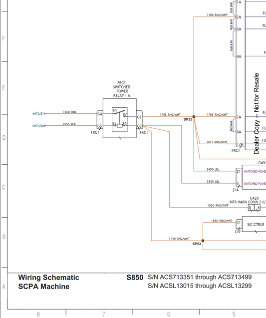 Bobcat S850 Loader Hydraulic & Electrical Schematic Manual PDF