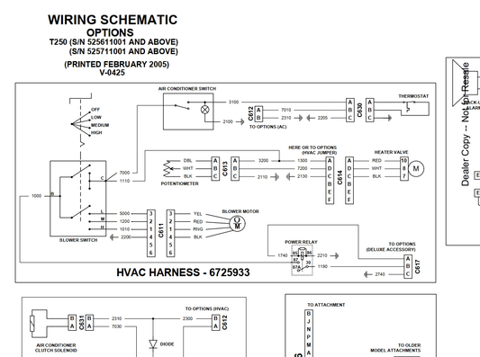 Bobcat T250 Loader Hydraulic & Electrical Schematic Manual PDF