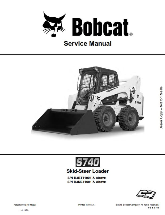 Bobcat S740 Skid-Steer Loader Service Manual PDF