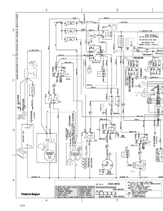 Bobcat T35120SL MP Telescopic Handler Hydraulic & Electrical Schematic Manual PDF