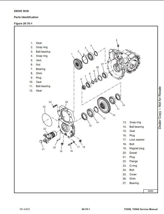 Bobcat T2556 & T2566 Telescopic Handler Service Manual PDF