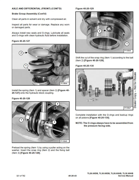 Bobcat TL2660 & TL3060 Telescopic Handler Service Manual PDF