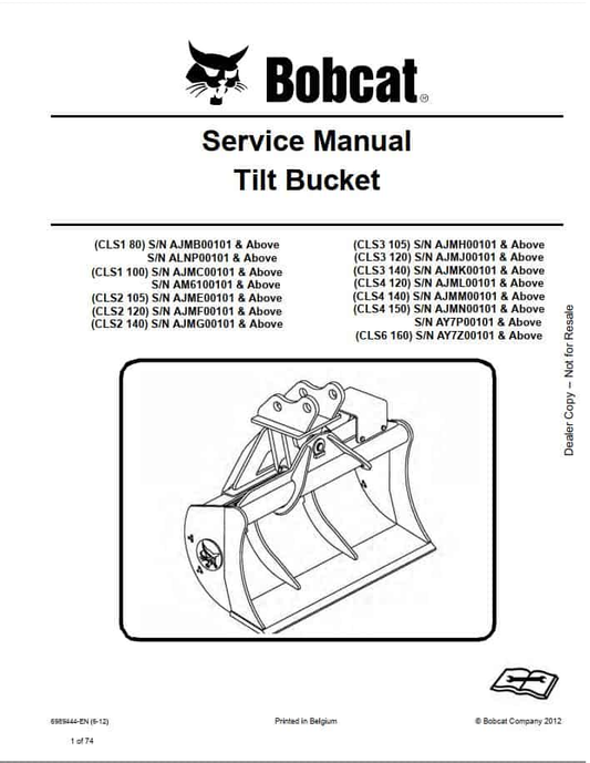 Bobcat Three-Point Auger 3PTA Service Manual PDF