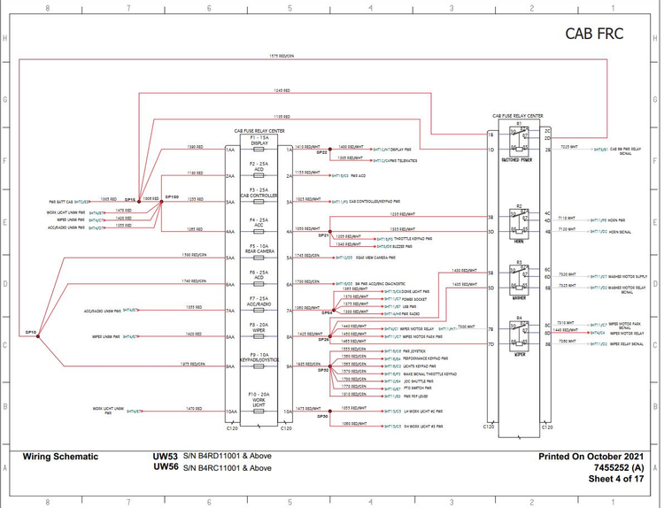 Bobcat Toolcat UW53 H Series Electrical and Hydraulic Schematic Manual PDF
