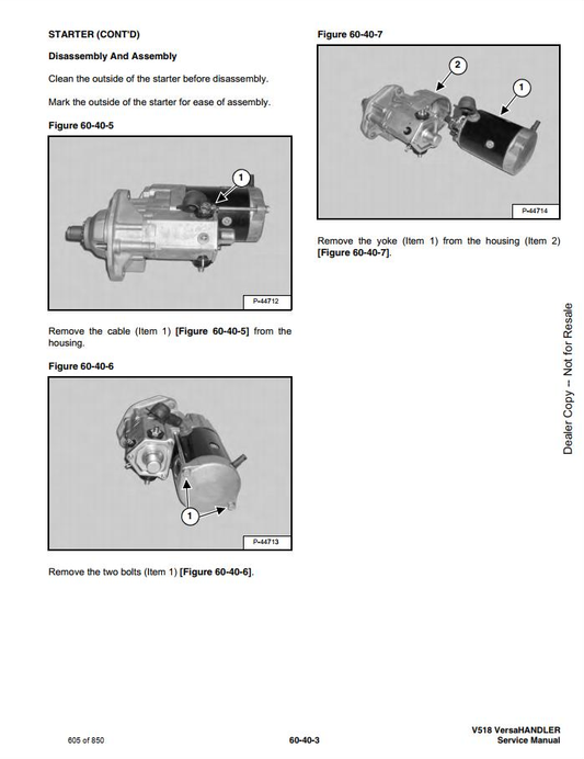 Bobcat VersaHANDLER TTC V518 Service Manual PDF