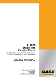 CASE 1150M (STAGE IIIB) CRAWLER DOZER SERVICE MANUAL 47907866 - PDF FILE