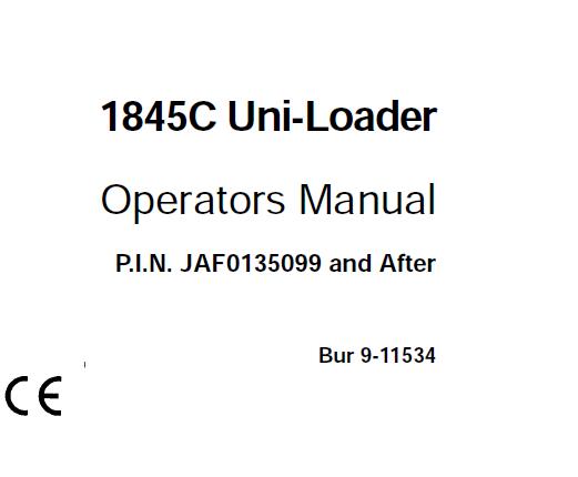 CASE 1845C UNI-LOADER OPERATOR’S MANUAL - PFD FILE