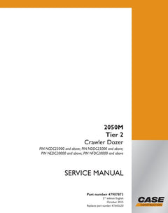 CASE 2050M (TIER 2) CRAWLER DOZER SERVICE MANUAL 47907873 - PDF FILE