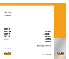 CASE 580SR, 580SR, 590SR, 695SR, SERIES 3 BACKHOE LOADER SERVICE MANUAL 87643852B - PDF FILE