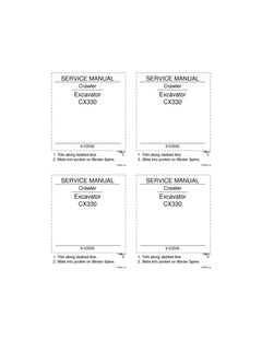 CASE CX330 CRAWLER EXCAVATOR SERVICE MANUAL 9-53592 - PDF FILE