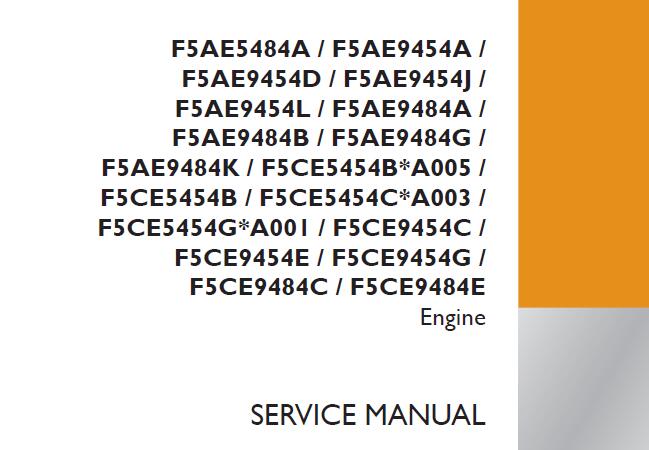 CASE F5AE5484A, F5CE9484E ENGINE SERVICE REPAIR MANUAL - PDF FILE