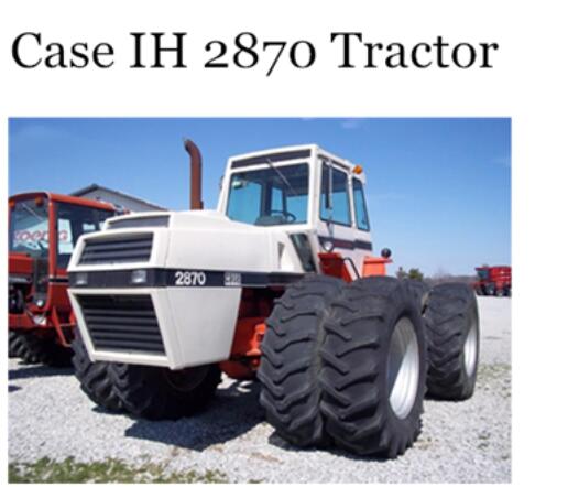 CASE IH 2870 TRACTOR - OPERATOR’S MANUAL - PDF FILE
