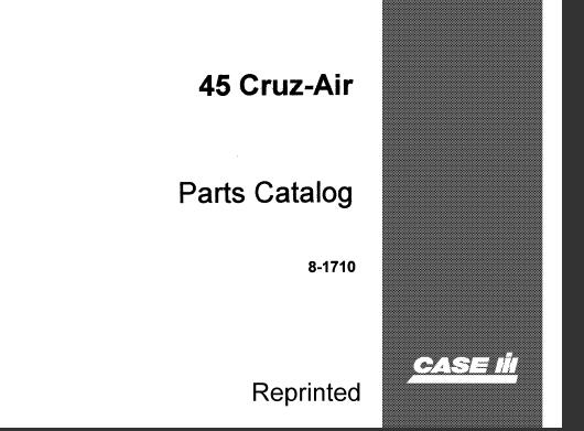 CASE IH 45 CRUZ – AIR PARTS CATALOG MANUAL - PFD FILE