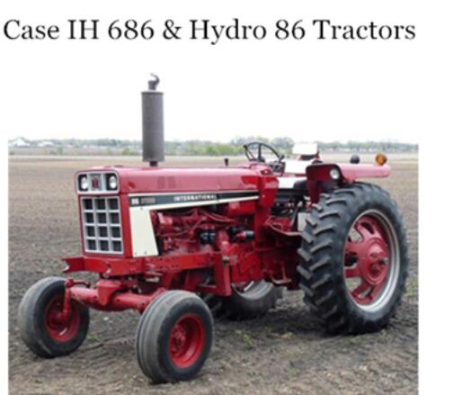 CASE IH 686 & HYDRO 86 TRACTORS OPERATOR’S MANUAL - PDF FILE