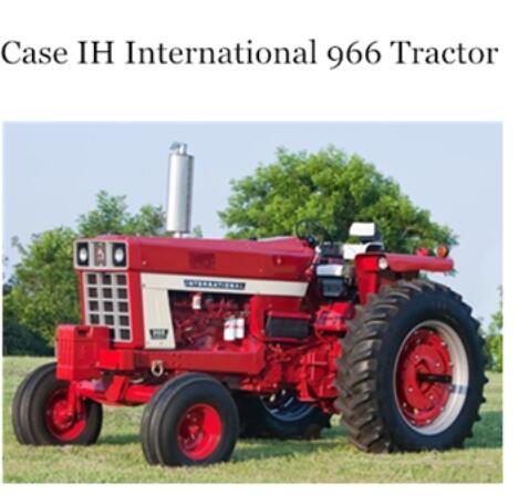 CASE IH INTERNATIONAL 966 TRACTOR OPERATOR’S MANUAL - PDF FILE