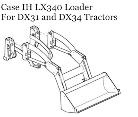 CASE IH LX340 LOADER (FOR DX31 AND DX34 TRACTORS) OPERATOR’S MANUAL - PDF FILE
