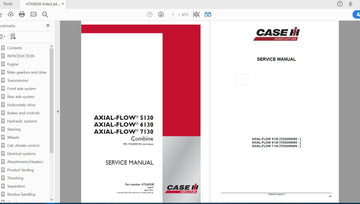 CASE IH TRACTOR AXIAL-FLOW 5130, AXIAL-FLOW 6130, AXIAL-FLOW 7130 COMBINE SERVICE 47506838