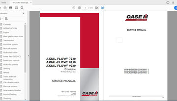 CASE IH TRACTOR AXIAL-FLOW 7230, AXIAL-FLOW 8230, AXIAL-FLOW 9230 COMBINE SERVICE MANUAL 47524264