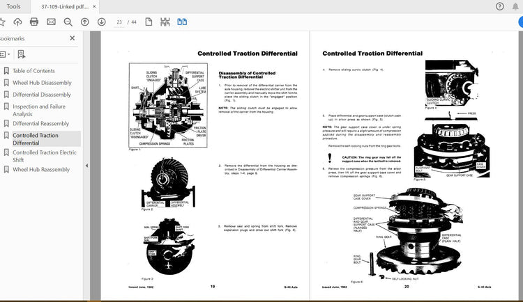 CASE IH Tractor Steiger S-34, S-40 Axle Service Manual 37-109 – PDF File
