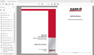 CASE IH TRACTOR WD1504 SELF-PROPELLED WINDROWER – TIER 4B (FINAL) SERVICE 4812655