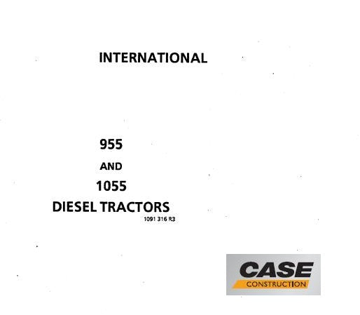 CASE International 955, 1055 Diesel Tractors Operator’s Manual – PDF File