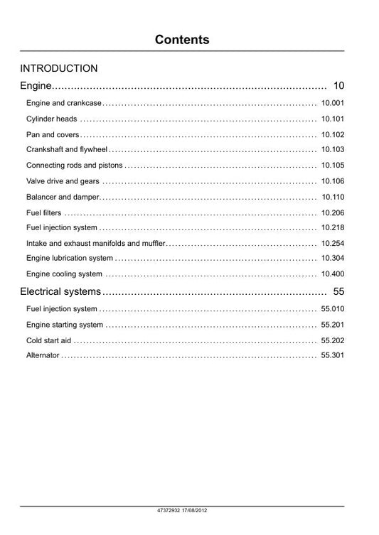 CASE S4Q, S4Q2 Engine Service Manual - 47372932