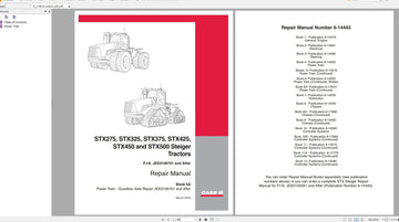 CASE STX & STEIGER STX275_325_375_425_450_500 SERIES TRACTORS REPAIR