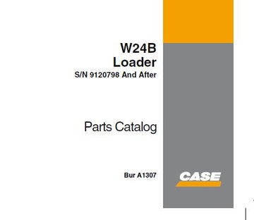 CASE W24B LOADER PARTS CATALOG