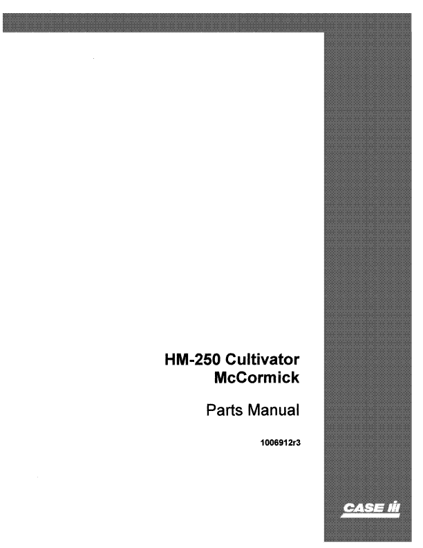 Case IH HM-250 Tractor Operator’s Manual 1006912R3 PDF Download