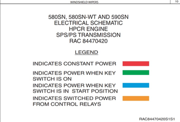 Case Backhoe Loader 580SN 580SN-WT 590SN Electrical Schematic
