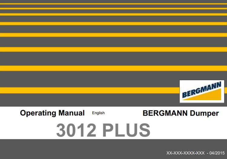 Case Bergmann Dumper 3012 Operating Manual PDF