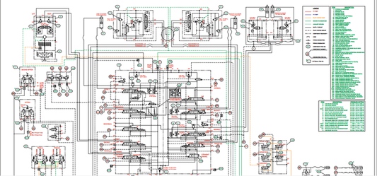 Case CX490C & CX500C Hydraulic Excavator Electrical Schematic Manual PDF