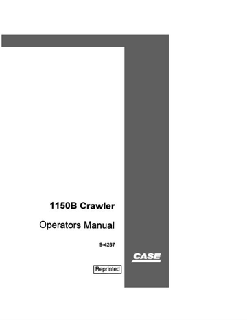Case Crawler Dozer 1150B Operator