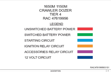 Case Crawler Dozer 1650M 1150M Tier 4 Electrical Schematic