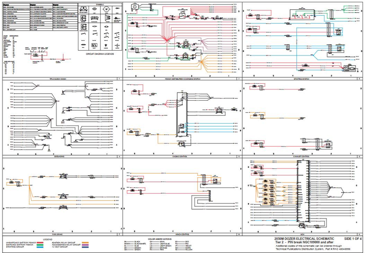 Case Crawler Dozer 2050M Tier 4A 4B Electrical Schematic Manual PDF