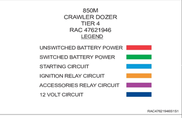 Case Crawler Dozer 850M Tier 4 Electrical Schematic