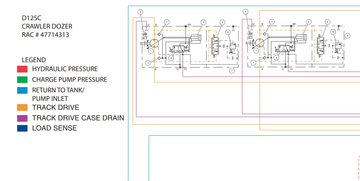 Case Crawler Dozer D125C Electrical Schematic