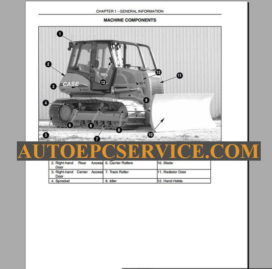 Case 1150K Crawler Dozer Operator Manual PDF – Operation & Maintenance Guide