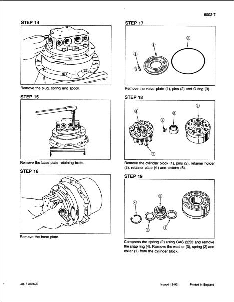 Case Excavator CK36-CK50 Service Manual PDF