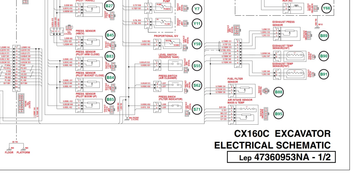 Case Excavator CX160C Electrical Schematic