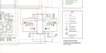 Case Excavator CX330 Hydraulic Electrical Schematic