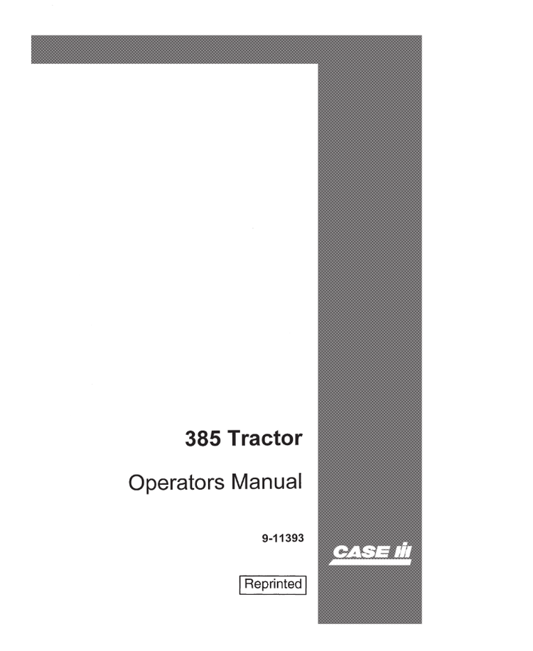Case IH 385, 485, 585, 685, 785, 885+XL, 248, 258, 278, HYD 268, HYD 85 Tractor Operator’s Manual 1135080R5 (PDF)