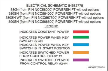 Case Loader 580N 580SN 580SNWT 590SN Electrical Schematic