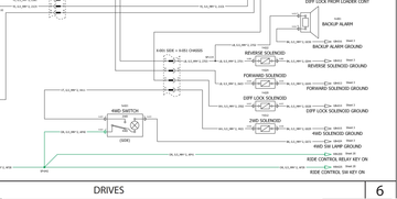 Case Tractor Loader Backhoe 580N, 580SN, 580SNWT, 590SN Electrical Schematic