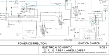 Case Wheel Loader 1021F, 1121F Tier 4 Electrical Schematic