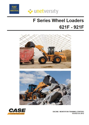 Case Wheel Loader F Series 621F to 921F Service